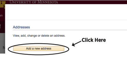 Click "add a new address"