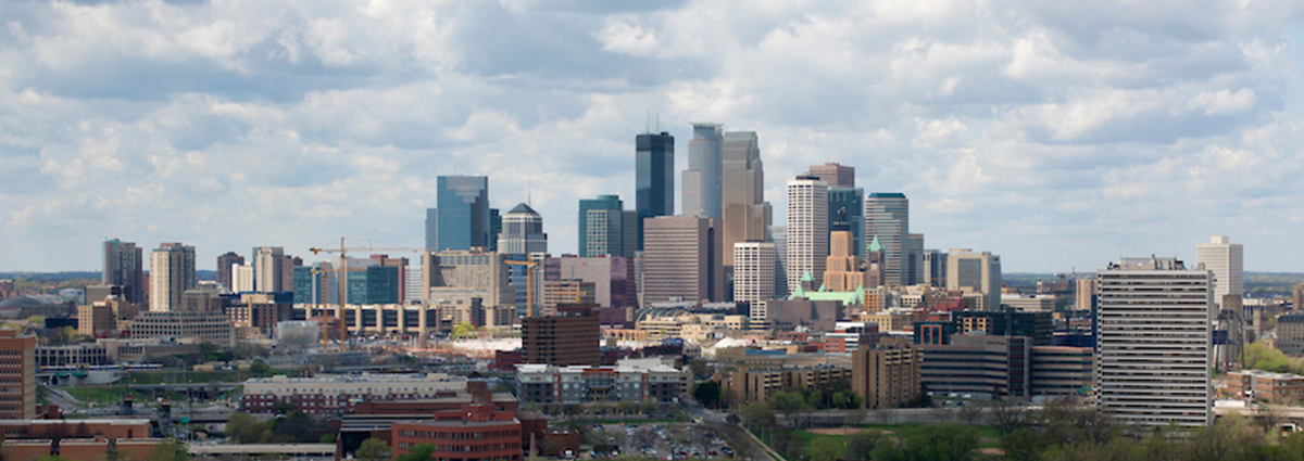The Minneapolis skyline.