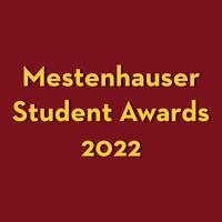 A box with the text "Mestenhauser Student Awards 2022" written inside